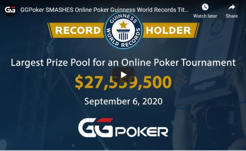 GGPoker record