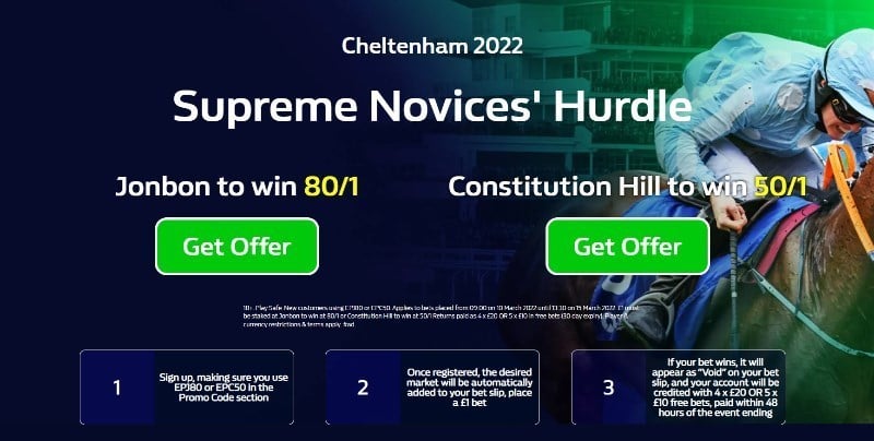 William Hill Supreme Novices' Hurdle Price Boost