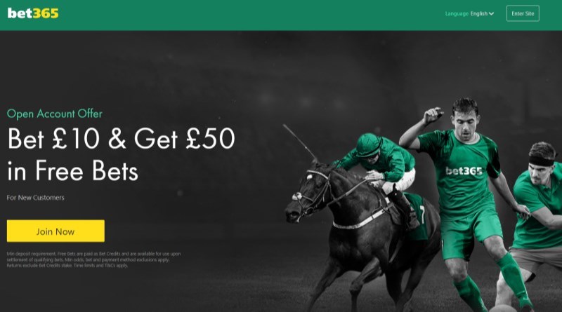 bet365 welcome offer bet 10 get 50