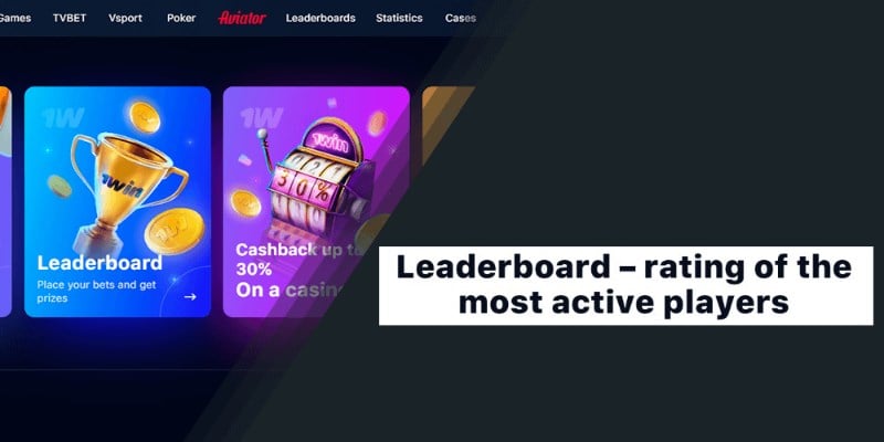 1win leaderboard