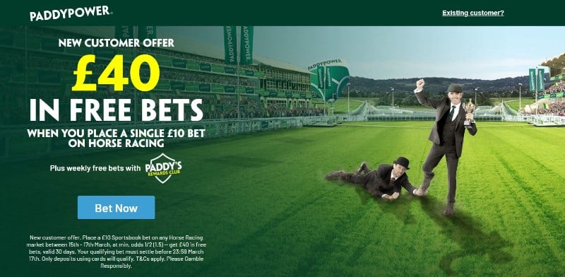 Paddy Power Gold Cup Day Offer Bet 10 Get 40