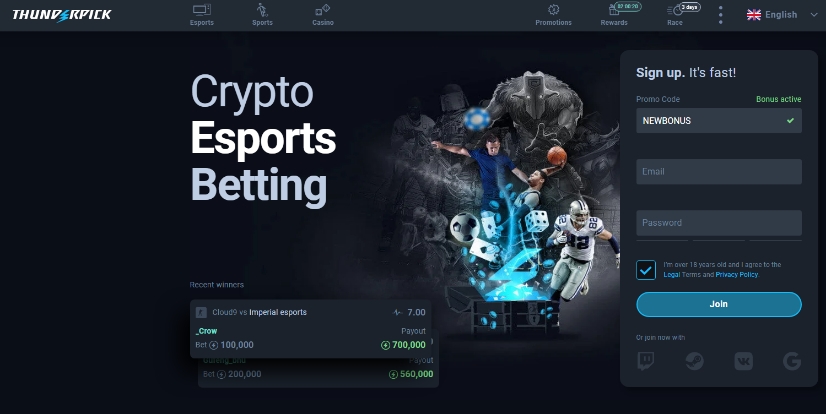Thunderpick promo code NEWBONUS Thunderpick promo code NEWBONUS