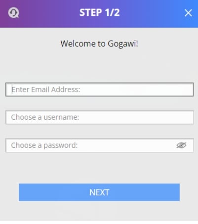Gogawi sign up Gogawi sign up