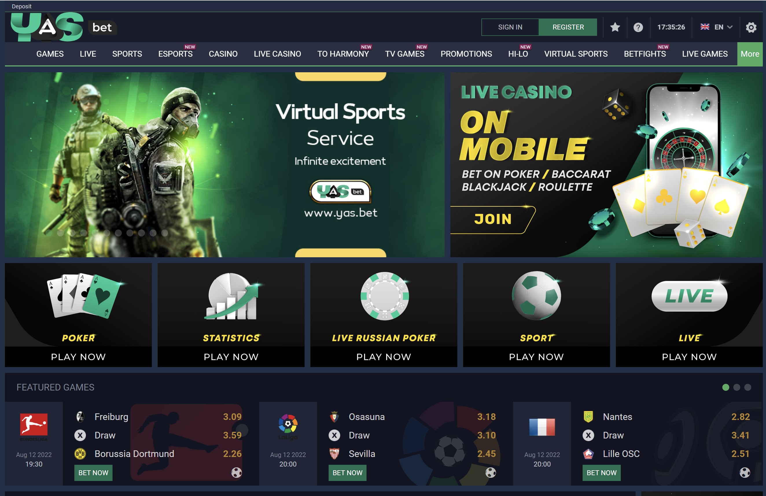 Yasbet-Casino