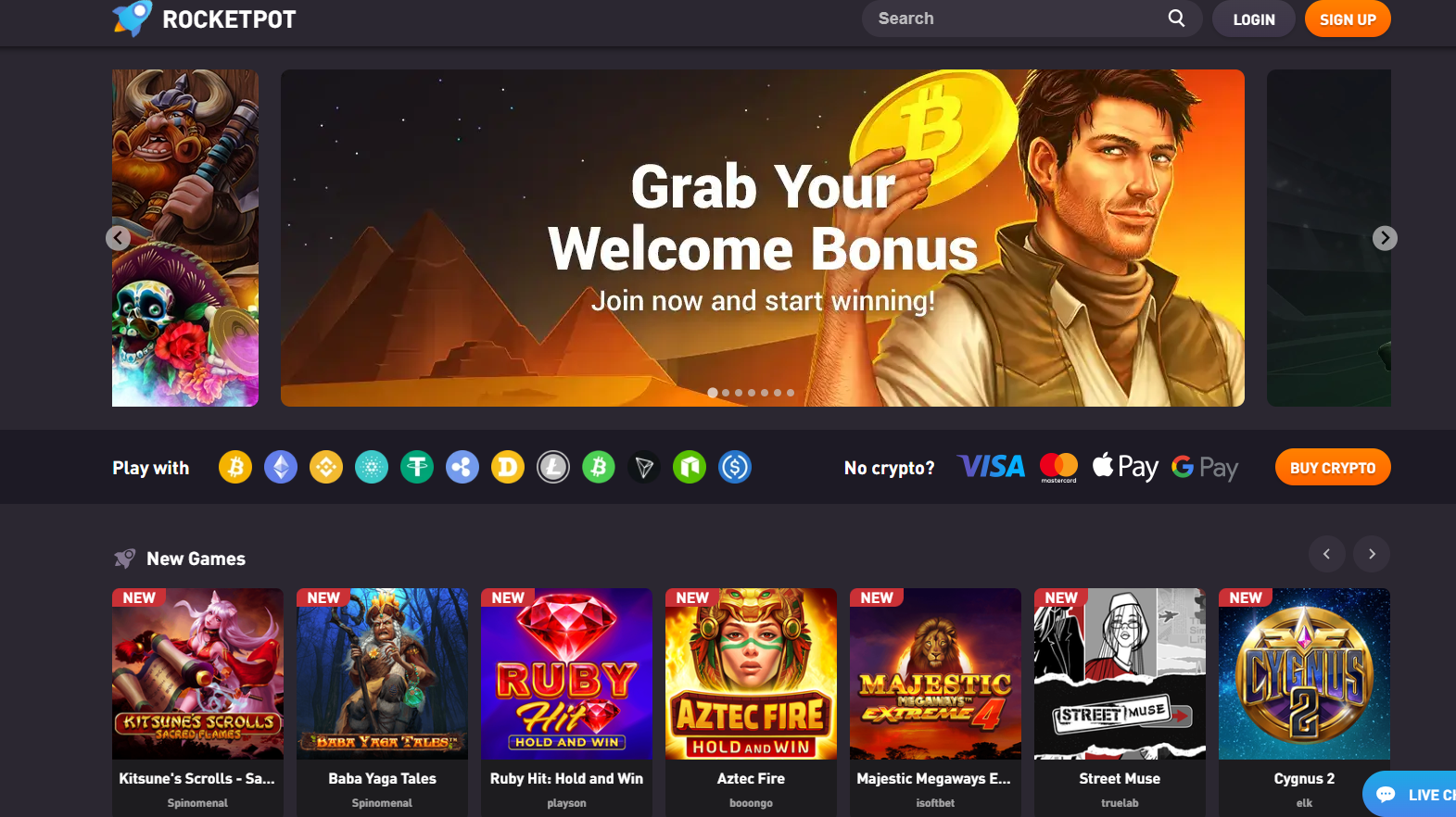 Rocketpot.io Referral Code - Up to 1 BTC with NEWBONUS