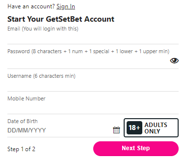 GetSetBet-Sign-Up