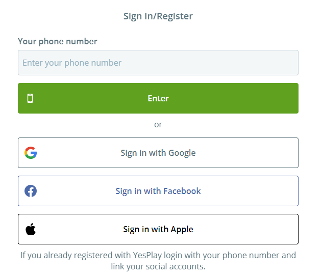 YesPlay-Sign-Up