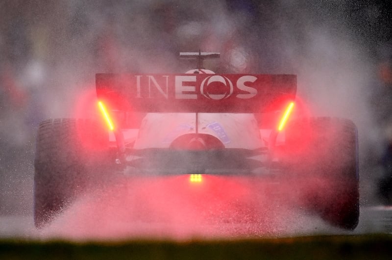 George Russell of Great Britain driving the (63) Mercedes AMG Petronas
