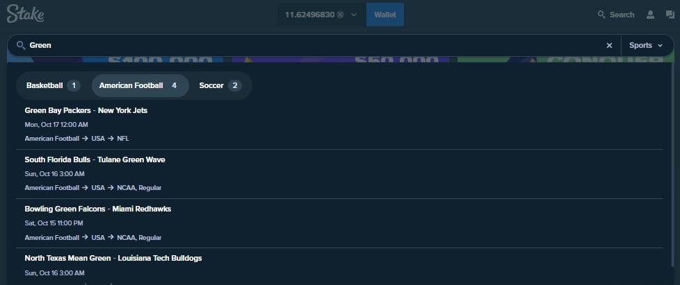 American-Football-Stake-Search