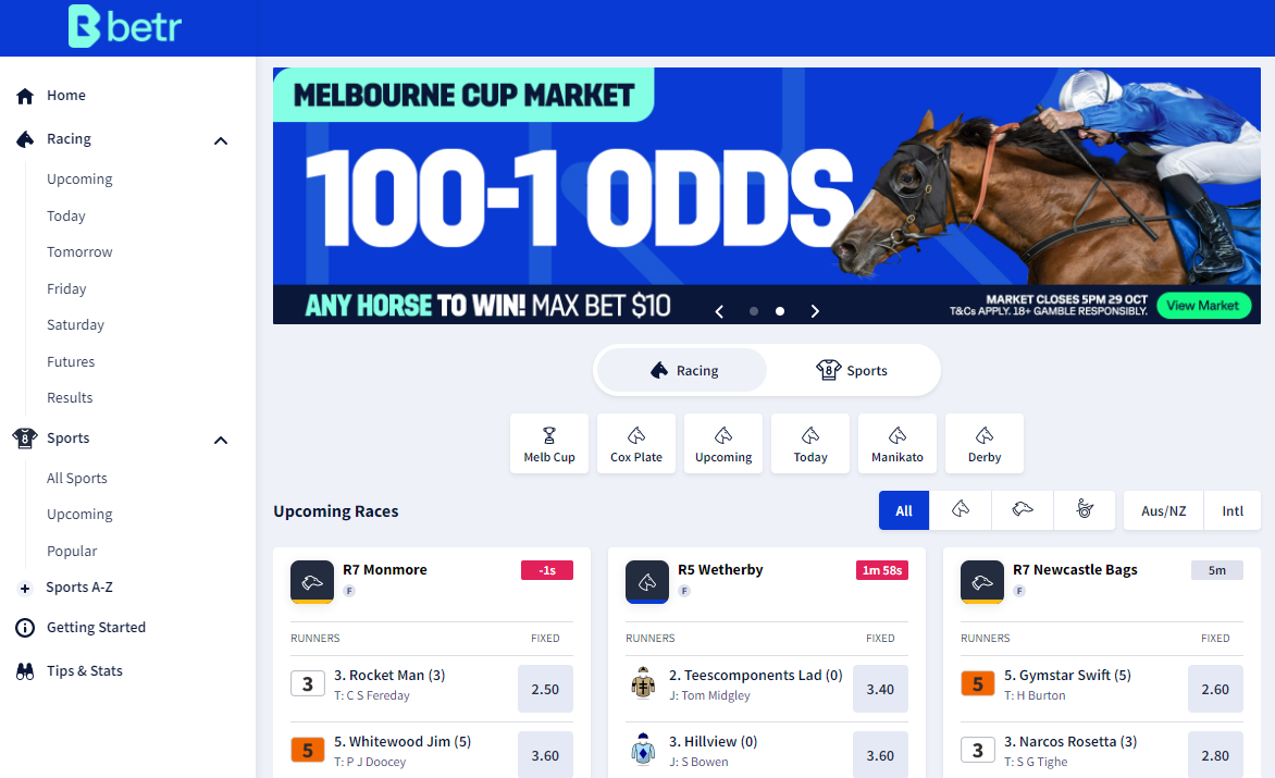 betting sites 100