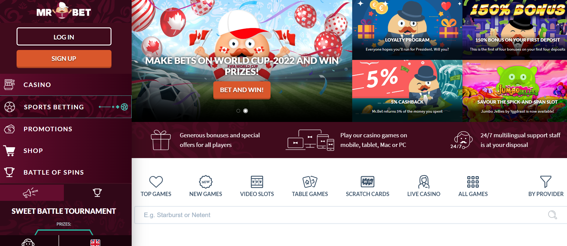 Mr-Bet-Home-Page