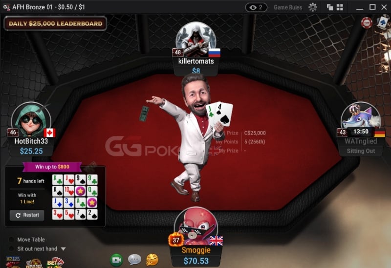 GGPoker All-In or Fold Hold’em