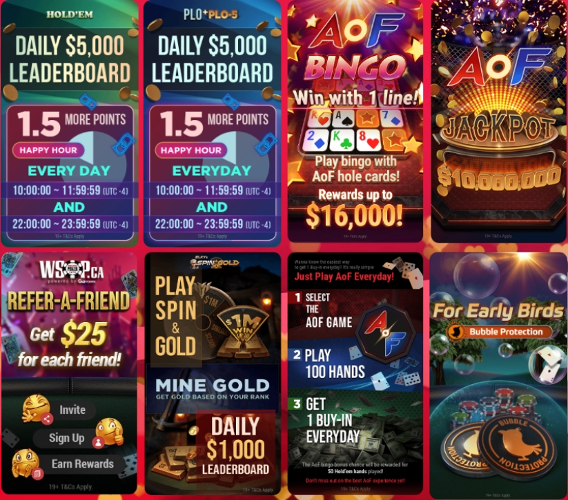 WSOP.ca March Maple rewards