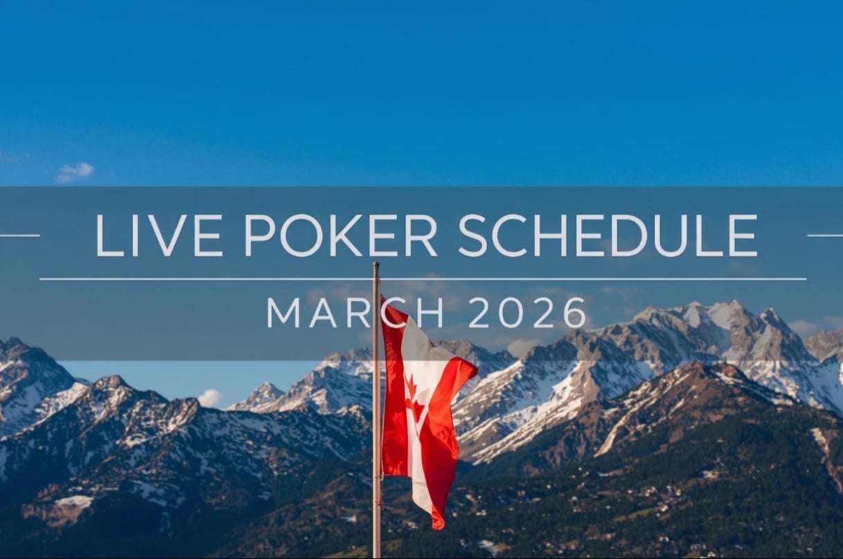 Live Poker Schedule March 2026